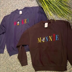 Mickey and Minnie Vintage Disney Sweatshirts